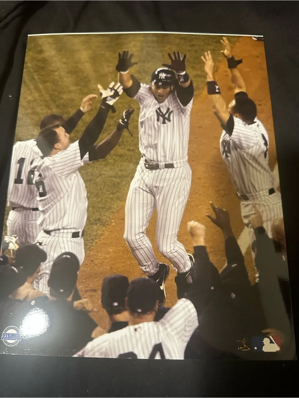 Lot of 6 Aaron Boone New York Yankees 2003 alcs home run photos 8x10